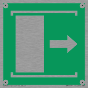 E033 safe condition door slides right to open